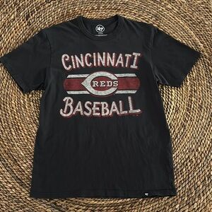 47 Black and Red Cincinnati Baseball Tee